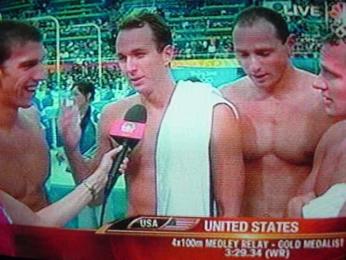 Michael Phelps, Aaron Piersol, Jason Lezak, & Brendan Hansen