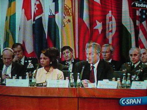 Condoleeza Rice and Tony Blair