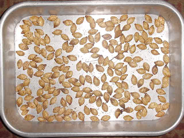 Seeds from large pumpkin