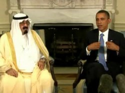 King Abdullah and President Obama at the White House