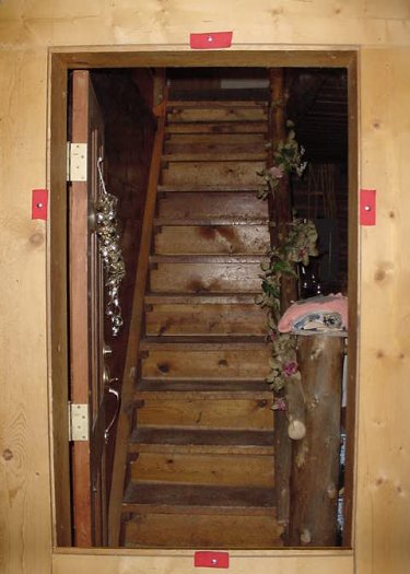 Doorway of an Israelite Home in Ancient Egypt with Blood of the Passover Lamb on the Top, Sides, and Bottom of the Doorframe