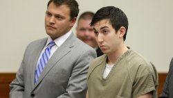 Matthew Cordle and his attorney in court