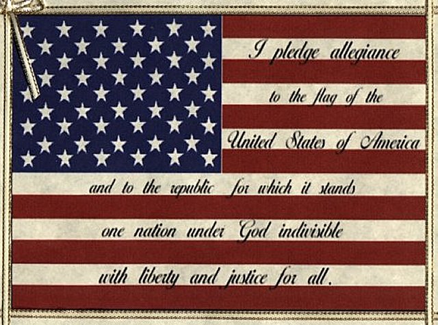 American Flag and Pledge of Allegiance