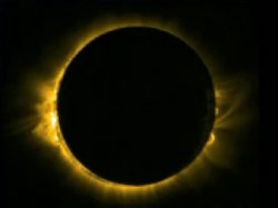 Total solar eclipse on the Spring equinox
