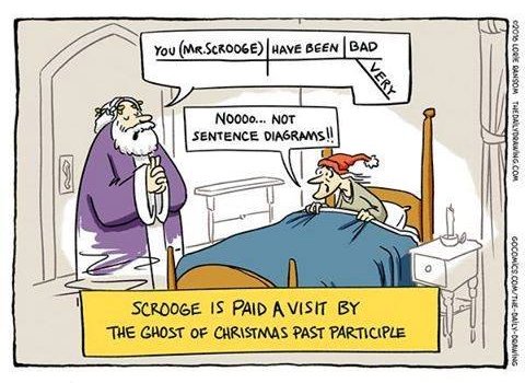 Ghost of Christmas past participle