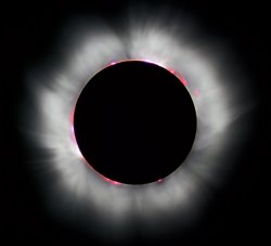 Solar corona present even during solar eclipse