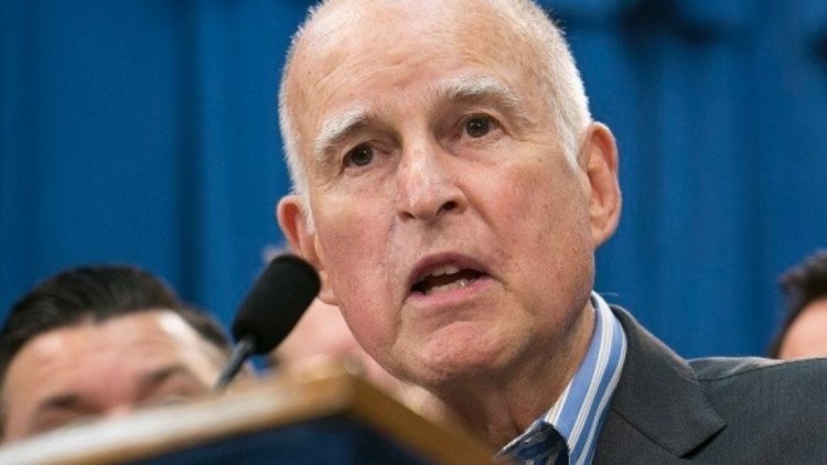 California Gov. Jerry Brown speaks at a news conference in Sacramento, Calif., July 17, 2017. (Associated Press)