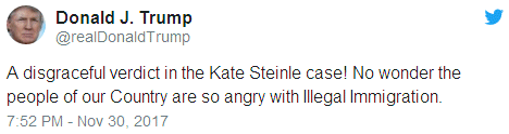 A disgraceful verdict in the Kate Steinle case!