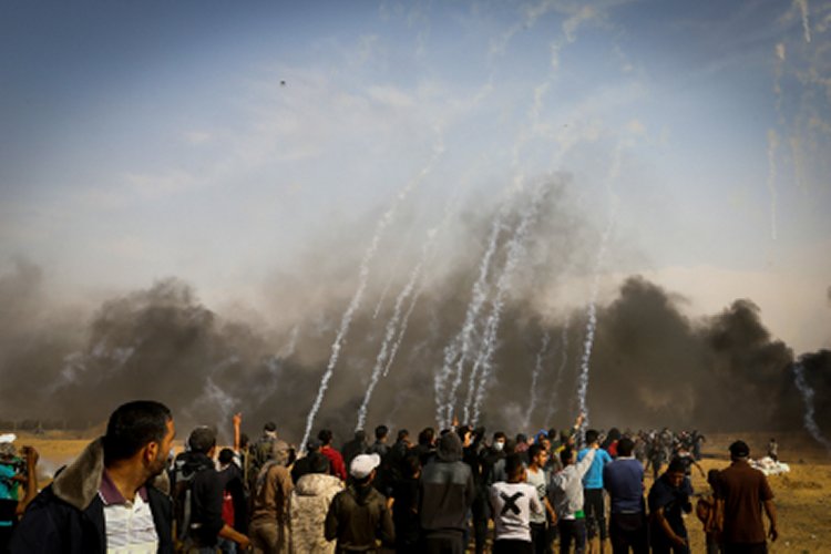 Gaza protest. Photo Credit: Abed Rahim Khatib/Flash 90