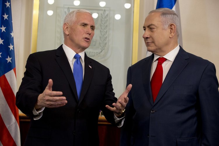 US US Vice President Mike Pence meets with Israels Prime Minister Benjamin Netanyahu in Jerusalem, Monday, Jan. 22, 2018. (AP Photo/Ariel Schalit, Pool)