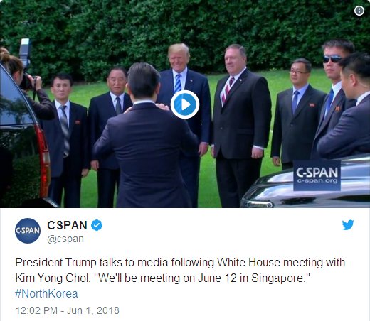 President Trump talks to media following White House meeting with Kim Yong Chol: 