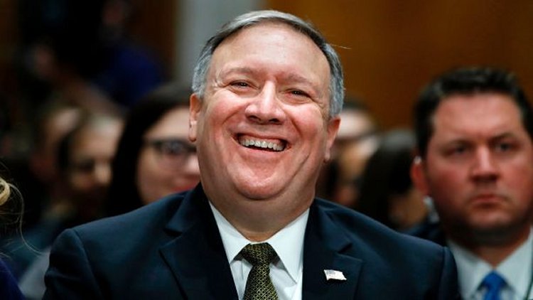 Mike Pompeo, a former Republican congressman from Kansas, replaces Rex Tillerson, the oil executive who was fired by Trump last month. (Associated Press)