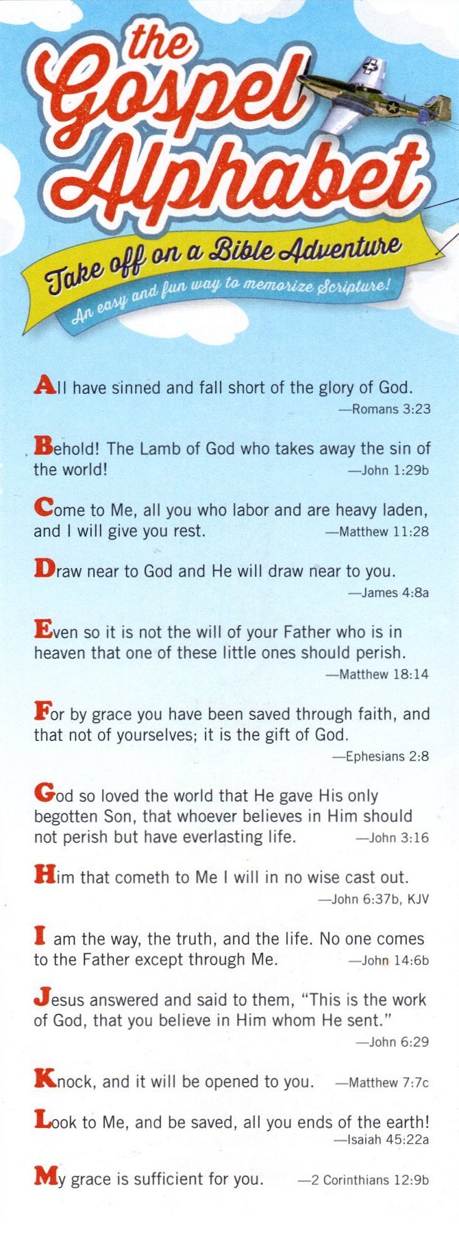 The Gospel Alphabet A-M