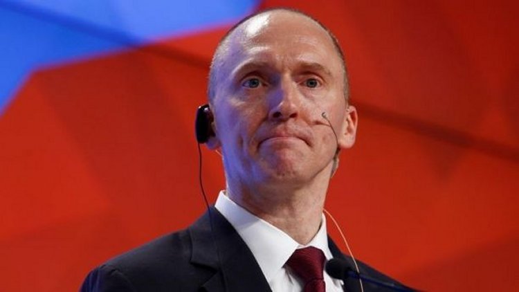 The memo, which has been at the center of an intense power struggle between congressional Republicans and the FBI, specifically cites the DOJ and FBI's surveillance of Trump campaign adviser Carter Page, saying the dossier 'formed an essential part' of the application to spy on him.