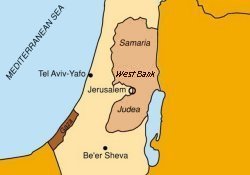 The West Bank, composed of Judea, East Jerusalem and Samaria