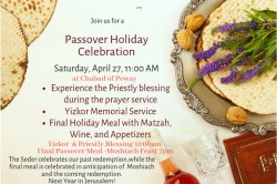 Chabad of Poway Passover holiday celebration