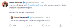Governor Newsom tweet