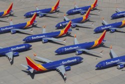 Southwest Airlines grounded planes