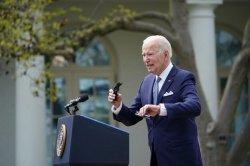 Joe Biden with part of a ghost gun