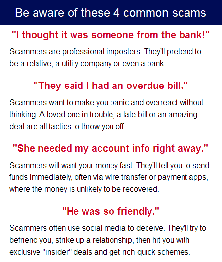 4 common scams