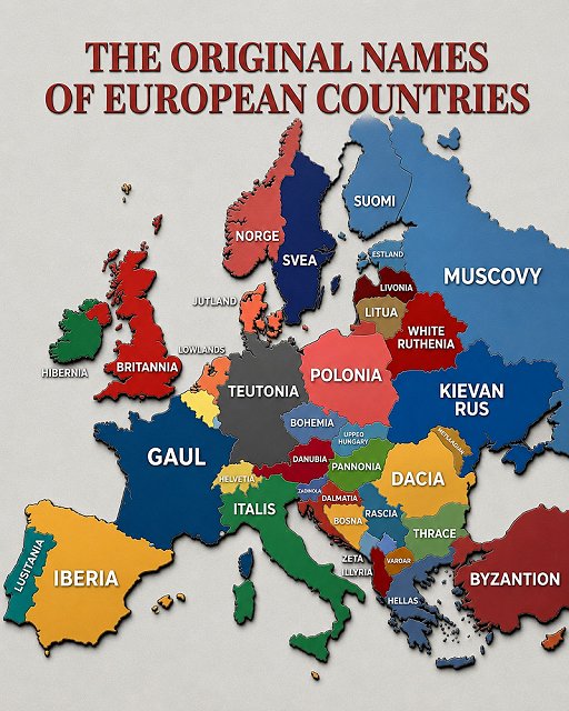 European countries original names