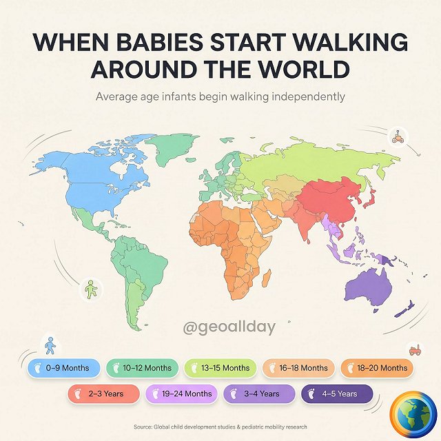 When babies start walking