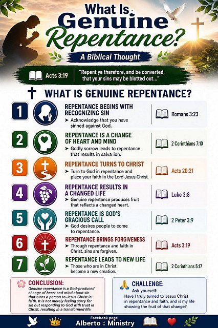 Genuine repentance