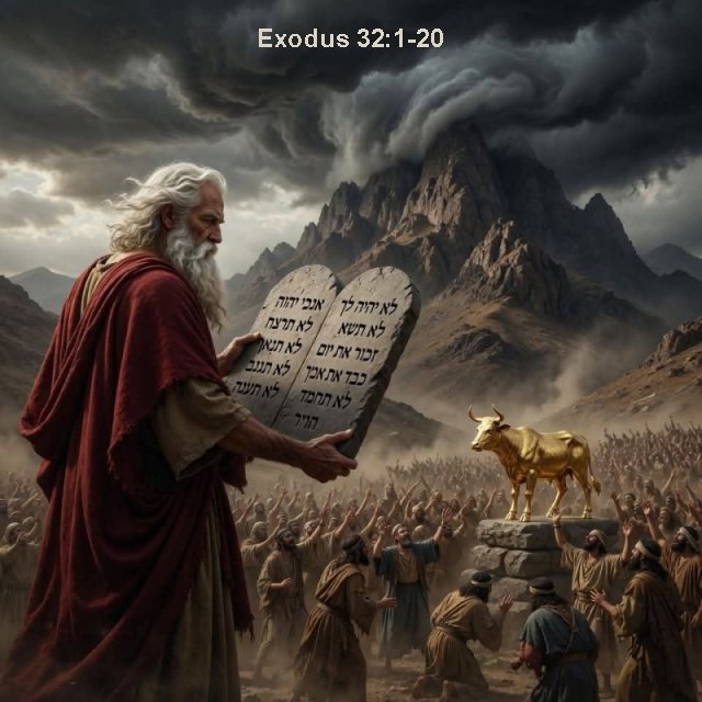 Moses, 10 Commandments, golden calf