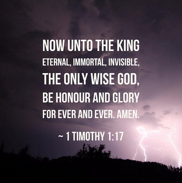 Unto the King, the only wise God