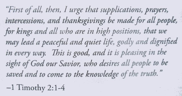 pleasing in the sight of God our Savior