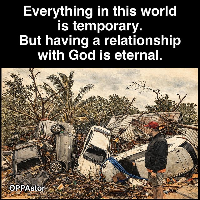 World temporary, God eternal