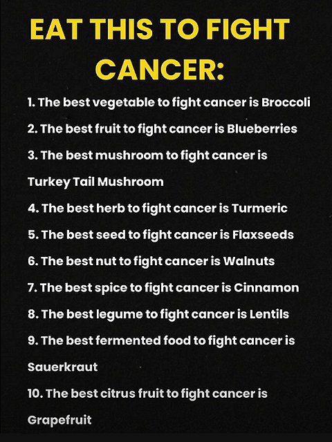Foods that fight cancer