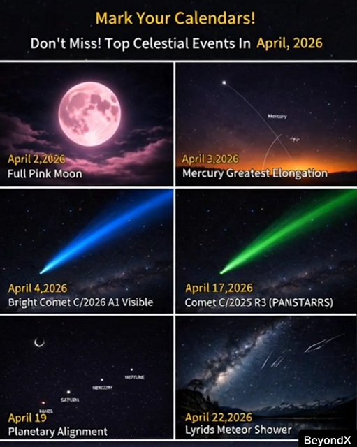 Top celestial events in April, 2026