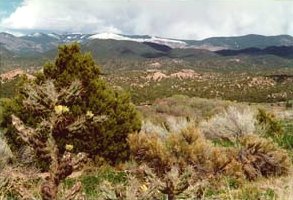 Sangre de Cristo Mountains near Santa Fe