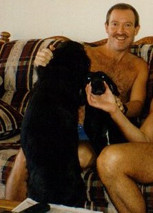 with the dogs