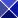 Dark Blue X Square: 18 x 18