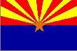 Arizona State Flag: 110 x 73