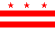 District of Columbia Flag: 110 x 70