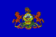 Pennsylvania State Flag: 110 x 73