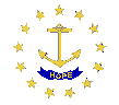 Rhode Island State Flag: 109 x 96