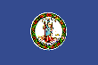 Virginia State Flag: 110 x 73