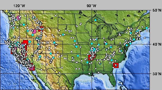 Significant United States Earthquakes: 1750-1999
