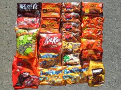 25 pounds of Halloween candy