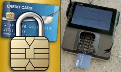 Microchips embedded into credit and debit cards