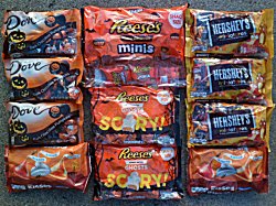 7 pounds of Halloween candy
