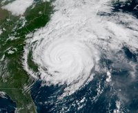 Hurricane Florence aerial view