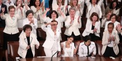 Cheering Democratic women in the U.S. Congress