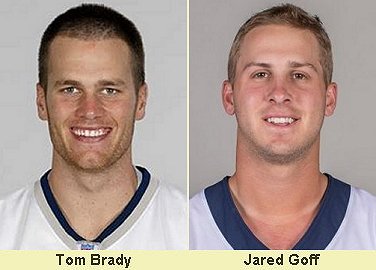 Tom Brady, Patriots Quarterback / Jared Goff, Rams Quarterback