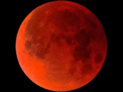 Total blood moon lunar eclipse