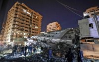 Gaza building collapsed